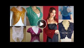 Most Trendi & Stylish Crochet Knitted designers short jackets, Cardigans & vest design Most Trendi & Stylish Crochet Knitted designers short jackets, Cardigans & vest design
