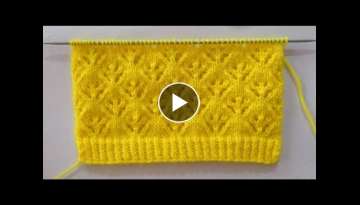Beautiful Lace Knitting Stitch Pattern For Cardigan