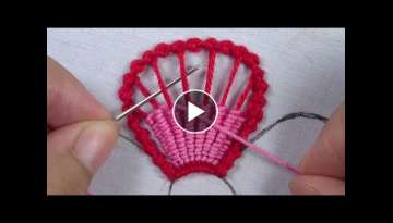 hand embroidery new amazing flower design with easy elegant stitch
