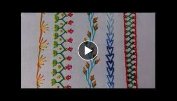 Hand embroidery stitches tutorial for beginners. Part-2. decorative stitches. Hand embroidery stitches tutorial for beginners. Part-2. decorative stitches.