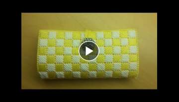 Clutch Wallet with plastic canvas
