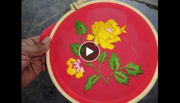 Hand Embroidery Simple Satin Stitch 