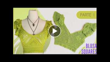 Crochet blouse with crochet step by step - Blouse weaved a crochet - Blouse crochet