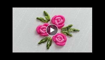 easy bullion knot rose tutorial for beginners|bullion stitch rose embroidery