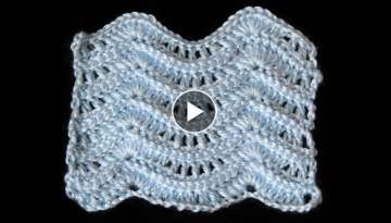 Crochet : Punto Zig Zag 