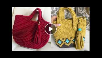 Top Beautiful and attractive handmade crochet hand bags patterns for 2022