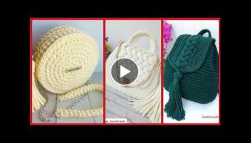 Unique & Stylish round shape crochet bag patterns | crochet purses | shoulder crochet handbags 20...