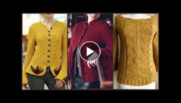 Very Beautiful Hand Knitted Women's Sweaters Designs/Blousy Cardigan Patterns