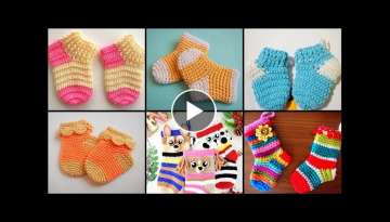 Very Pretty & Beautiful Easy Free Crochet Baby Socks Design & Patterns