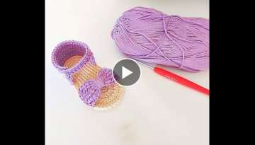 SANDALIAS A CROCHET O GANCHILLO PARA BEBE - PASO A PASO - MODELO LYLY - 0 A 3 MESES SANDALIAS A CROCHET O GANCHILLO PARA BEBE - PASO A PASO - MODELO LYLY - 0 A 3 MESES