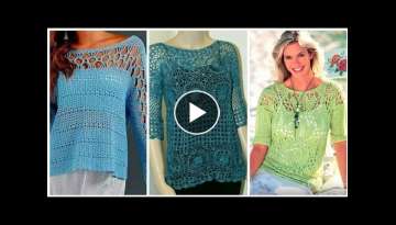 dashing and classy crochet knitting blouse design ideas