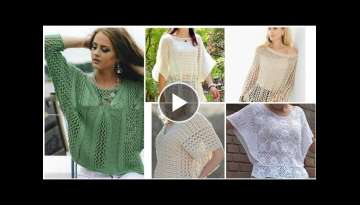 Latest&stylish easy crochet cute summer beggie top blouse/women crochet blouse/boho fashion tops