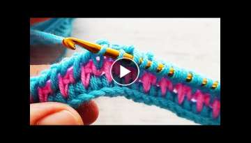 VERY EASY GORGEOUS crochet TUNISIA VEST KNITTING tunisian crochet vest knitting pattern MODEL