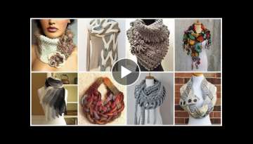 86+ stylish & trendi hand made crochet scarf neck warmer design for women's