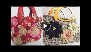 handmade very stylish crochet,handbag stylish casual collection