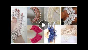 Most useful 50 Crochet fancy knit neck collars, ben neck collars designes