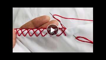 DIY Embroidery - Edging Stitch - Blanket Stitch Variation - Randa Embroidery