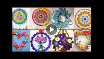 Latest Hand Knitted Crochet Wall Hanging Decoration ideas/Beautiful Crochet Patterns & Designs