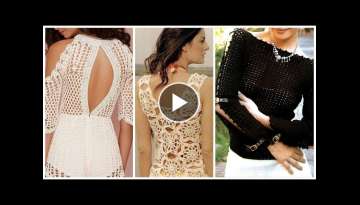 45 Trendy designers cute crochet knitted pineapple leaves pattern women's fashion top blouse desi...