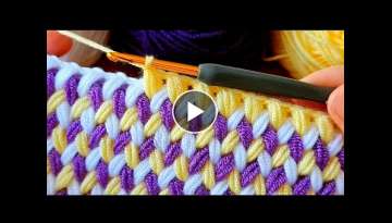 Very Easy Super Knitting Crochet baby blanket blanket vest bag knitting pattern