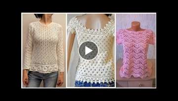 New Top Trending 32 crochet designers fancy blouse!! Design