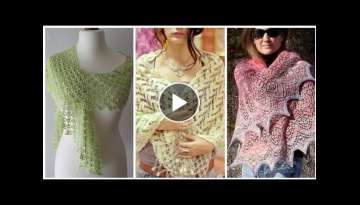 Top Latest Crochet Lace Shawls Trendy Pattern