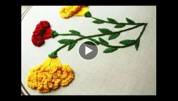 Hand embroidery designs flower design