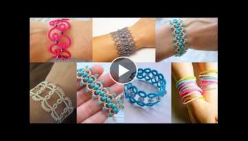 Crochet Bracelet ideas | Favorite Bracelet pattern | Bracelet patterns | Crochet bracelet pattern...