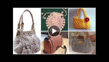 beautifull new crochet Usefull thirty six handbags Designes