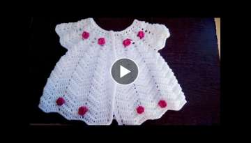 very easy and beautiful crochet frock tutorial 1to 3 years