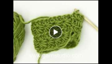 How to crochet a star stitch pattern (in the round)