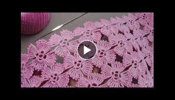SUPER EASY Beautiful Flower Pattern Crochet SUPER easy crochet PATTERN WITHOUT THREAD BREAKING!.