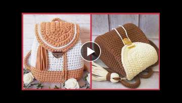 Latest most beautiful & stylish crochet handbags collection 2021-22 | Crochet backpack ideas 2021