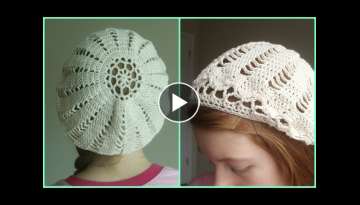 How to Crochet a Cotton Beret Part 1 with Blooper intro