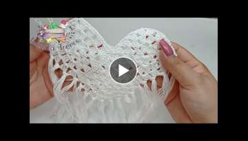 HOW TO MAKE A BOHO STYLE CROP TOP IN A DIFFERENT EASY AND QUICK WAY TO CROCHET STEP BY STEP