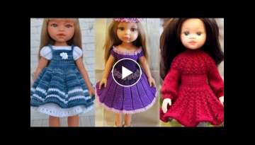 Crochet doll outfit | crochet doll clothes free pattern, knitting baby doll frocks, crochet cloth...