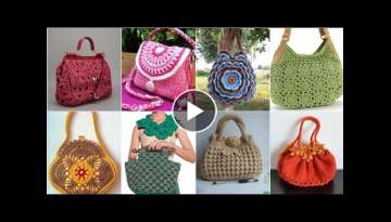 Most demanding crochet knitting hand bags designs for girls fashion 2021