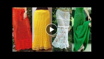 Very Beautiful And Stylish Hand Crochet Ladies Skirt Designs