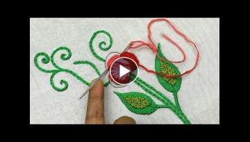 hand embroidery master class tutorial with Cast on Stitch & Bullion Knots