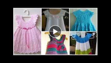 Latest designers Crochet knitting baby frocks and top designes