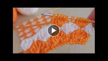Super Easy Tunisian Crochet - Tunus İşi bu Modele Bayılacaksınız