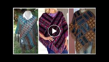 Trendi Gorgeous collection of Knitted Crochet poncho, triangle scarf designes