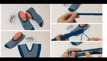 Easy Booties Making with Two Skewers Easy Booties Making with Two Skewers