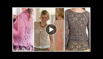 46 Extremely Gorgeous Women's Crochet Blouse And Top Dress
