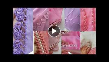 Crosia Beads Dupatta Lace pattern/Urdu Hindi Crochet Beautiful Lace Designs,Pakistani Crochet pat...