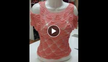 tutorial crochet blusa facil paso a paso/how to do blouse (with subtitles in several lenguage)