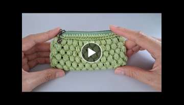 Incredible! Crochet mini coins purse with zipper