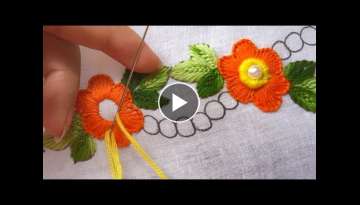 hand embroidery beautiful beads hand embroidery border design