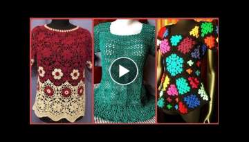 Most Beautiful & Stylish Crochet Tunic Top & Blouses Designs Ideas 2022-23
