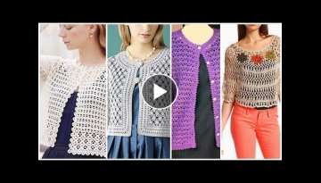 Stylish & trendy crochet #blouse & dresses design for high fashion women's